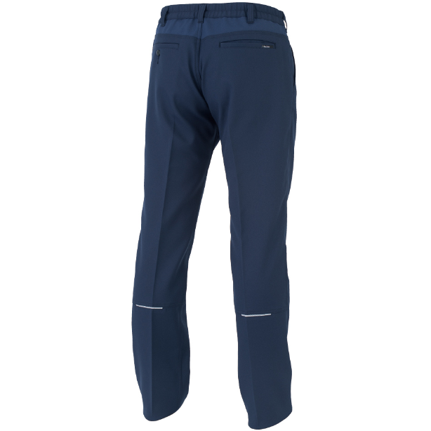 メーカー:CO_COS 品名&品番:CO-COS CC-MB25103 秋冬多機能×エコ裏綿スラックス MONBALENO カラー:ブルー×ネイビー(バックスタイル)