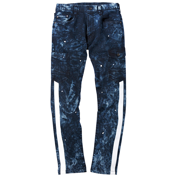 メーカー:JICHODO 品名&品番:JICHODO JC-52902 秋冬ストレッチデニムノータックカーゴパンツ(オプション表示用)  カラー：インディゴブリーチ