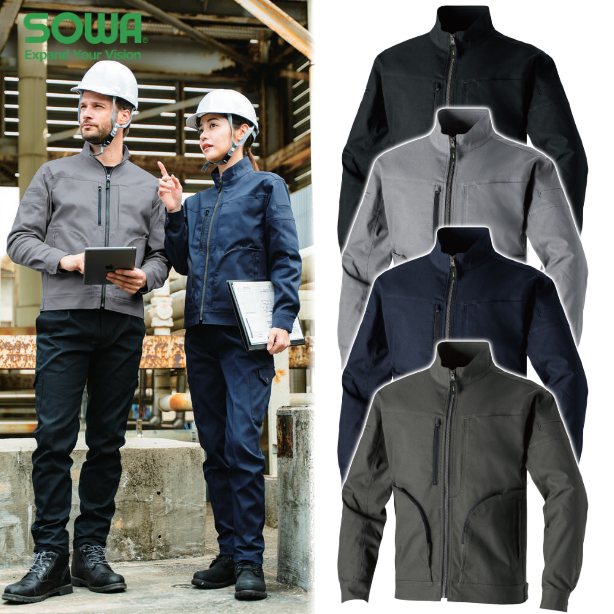 メーカー:SOWA 品名&品番:SOWA SO-3052 フルハーネス対応超多機能ブルゾン(一覧表示用) 