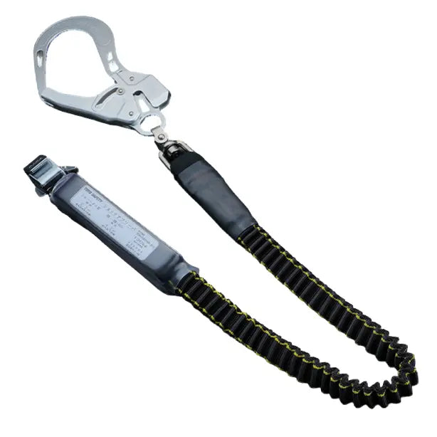 フルハーネス型取替用伸縮式シングルランヤード130kg対応【トーヨーセーフティ】