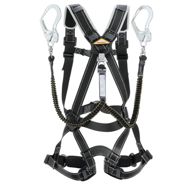 墜落制止用器具　フルハーネス型伸縮式ダブル（フルセット）【トーヨーセーフティ】