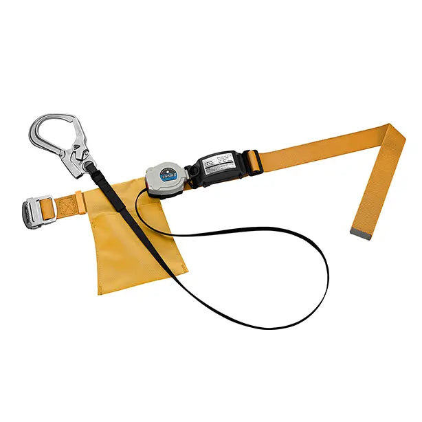 メーカー:タニザワ 品名&品番:胴ベルト型墜落制止用器具【ランヤードセット/巻取式】 [ST565S-A タニザワ](一覧表示用)  カラー:イエロー