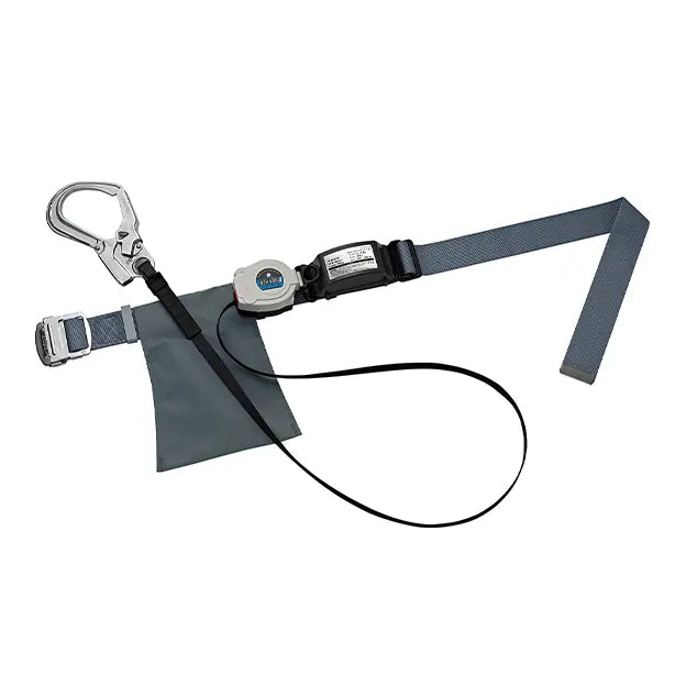 メーカー:タニザワ 品名&品番:胴ベルト型墜落制止用器具【ランヤードセット/巻取式】 [ST565S-A タニザワ](オプション表示用)  カラー:グレー