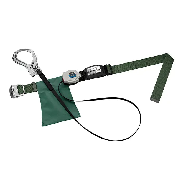 メーカー:タニザワ 品名&品番:胴ベルト型墜落制止用器具【ランヤードセット/巻取式】 [ST565S-A タニザワ](一覧表示用)  カラー:グリーン