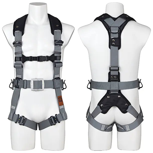 メーカー:タニザワ 品名&品番:フルハーネス型墜落制止用器具 輝Ⅱ [パッド付][ST574AD タニザワ](一覧表示用)  カラー:グレー(軽量バックル)
