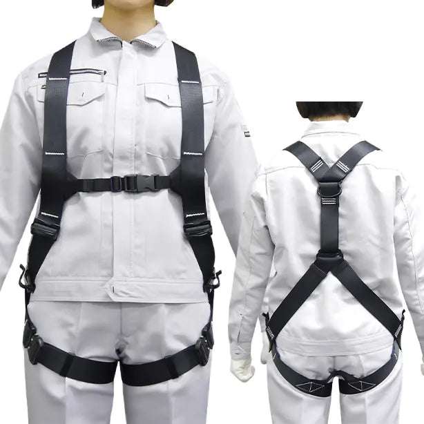 メーカー:タニザワ 品名&品番:フルハーネス型墜落制止用器具【女性】凛 [ST575A タニザワ](一覧表示用)  カラー:ブラック(胴ベルトなし)