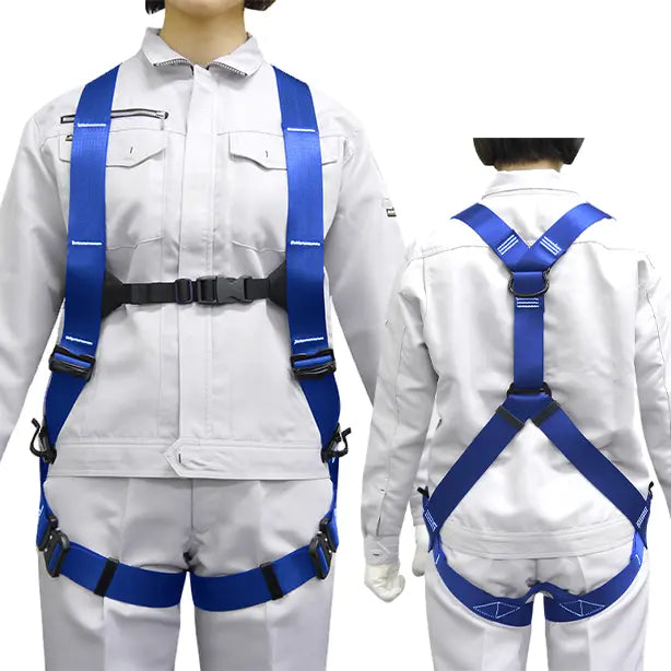 メーカー:タニザワ 品名&品番:フルハーネス型墜落制止用器具【女性】凛 [ST575A タニザワ](オプション表示用)  カラー:ブルー(胴ベルトなし)