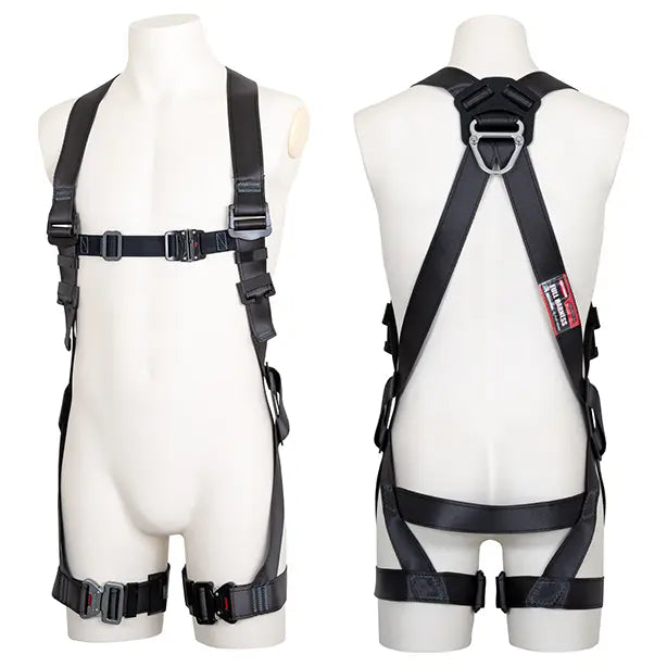 メーカー:藤井電工 品名&品番:フルハーネス型墜落制止用器具 黒影 [TH-504-OT 藤井電工]  着用イメージ