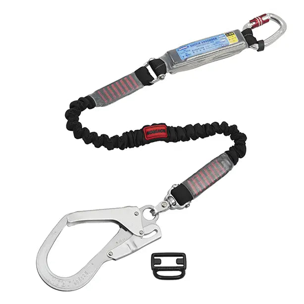 メーカー:藤井電工 品名&品番:フルハーネス型墜落制止用器具 【ランヤード/伸縮式】ノビロン[THL-NV93SV 藤井電工](一覧表示用)  カラー:ブラック