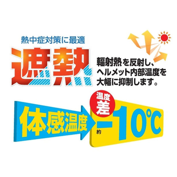 メーカー:TOYO SAFETY 品名&品番:TOYO SAFETY 送風機内蔵遮熱ヘルメット Point説明
