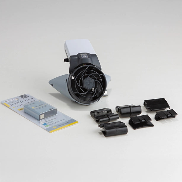 メーカー:TOYO SAFETY 品名&品番:TOYO SAFETY WINDY Ⅴ ヘルメット取付式送風機 【バッテリーパック付き】 バッテリーパックセット