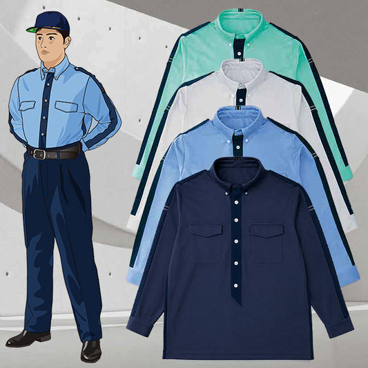 メーカー:High-Tachibana 品名&品番:High-Tachibana TH-1524 警備長袖ポロシャツ（男女兼用）(オプション表示用) 