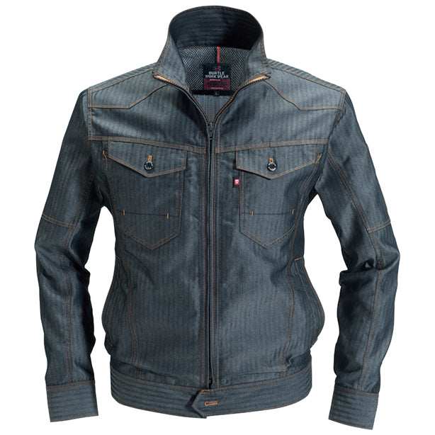 メーカー:BURTLE 品名&品番:BURTLE BTL-1511 春夏ジャケット【ユニセックス】(一覧表示用)  カラー：インディゴ