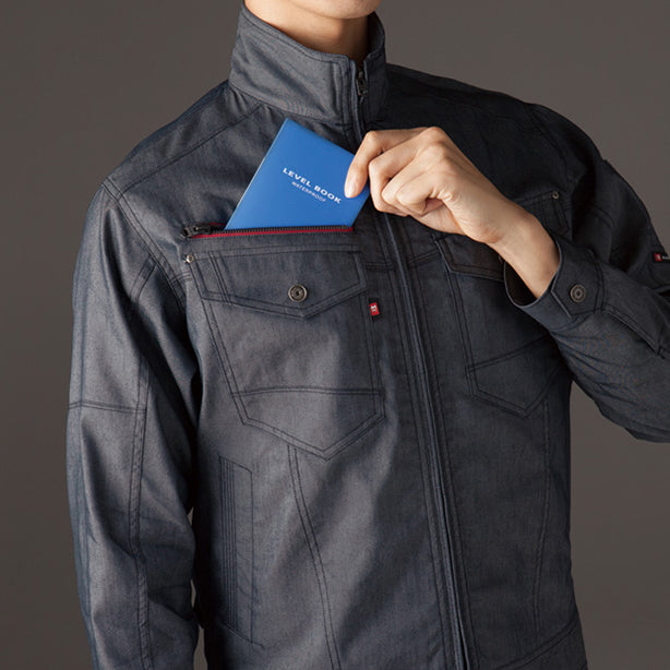 メーカー:BURTLE 品名&品番:BURTLE BTL-7041 春夏ジャケット【ユニセックス】 右胸ファスナーポケット