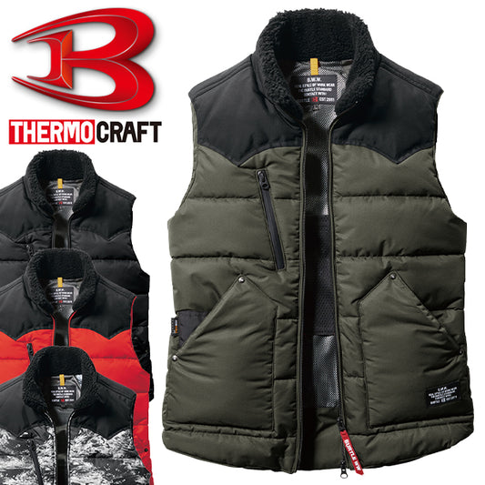 メーカー:BURTLE 品名&品番:BURTLE BTL-5024 サーモクラフト 防寒ベスト【ウェアのみ】(オプション表示用) 