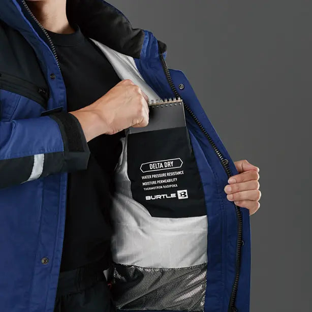 メーカー:BURTLE 品名&品番:BURTLE BTL-7610 防水防寒ジャケット【ユニセックス】 左内ポケット