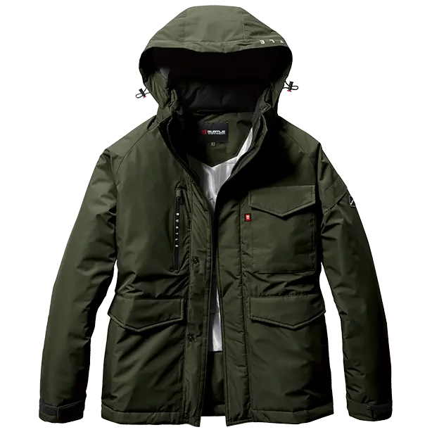 メーカー:BURTLE 品名&品番:BURTLE BTL-7620 防水防寒ジャケット【ユニセックス】(一覧表示用)  カラー：ミルスグリーン