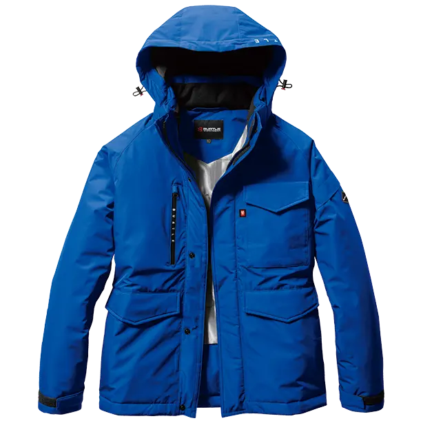 メーカー:BURTLE 品名&品番:BURTLE BTL-7620 防水防寒ジャケット【ユニセックス】(一覧表示用)  カラー：オーシャンブルー