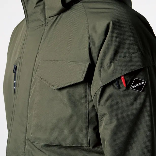 メーカー:BURTLE 品名&品番:BURTLE BTL-7620 防水防寒ジャケット【ユニセックス】 袖マルチポケット
