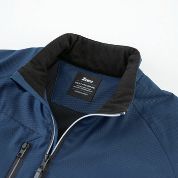 メーカー:XEBEC 品名&品番:XEBEC XE-145 多機能撥水軽防寒ブルゾン 衿裏トリコット起毛