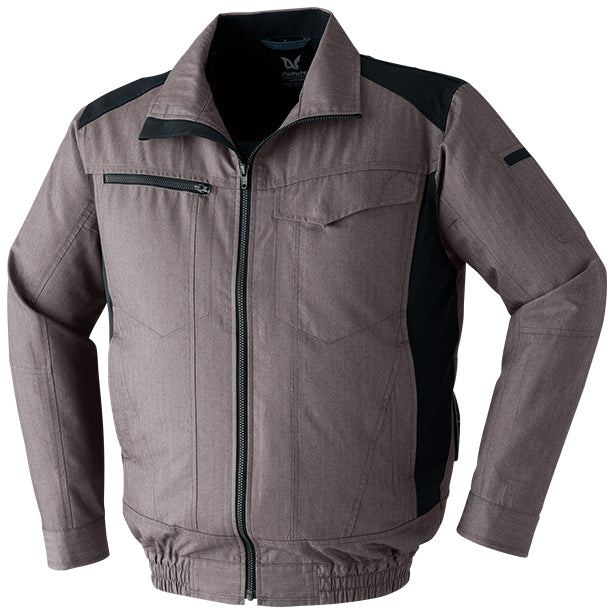 メーカー:ASAHICHO 品名&品番:Asahicho AC-9202 ヘリンボーンコーデュラ®ストレッチ空調服®長袖ブルゾン(一覧表示用)  カラー:サンドベージュ