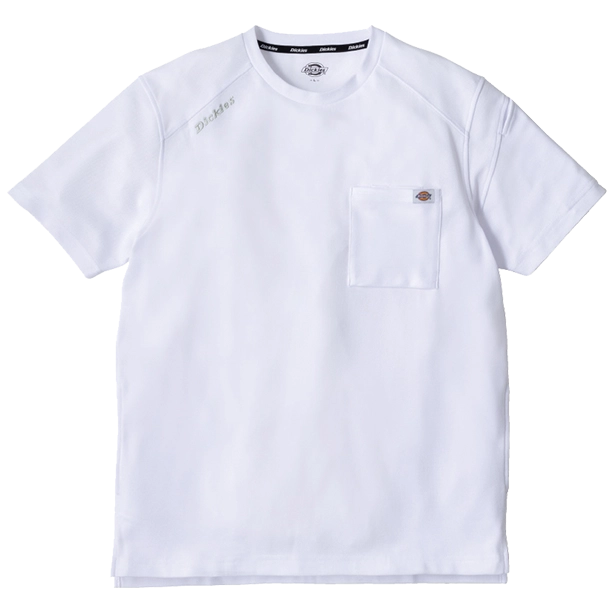 メーカー:CO-COS 品名&品番:Dickies CC-D-6017 半袖Tシャツ(オプション表示用)  カラー:ホワイト