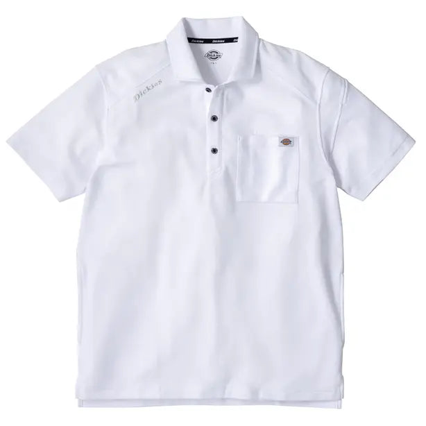 メーカー:CO_COS 品名&品番:Dickies CC-D-6117 半袖ポロシャツ(オプション表示用)  カラー:ホワイト