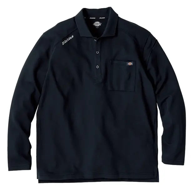 メーカー:CO_COS 品名&品番:Dickies CC-D-6118 長袖ポロシャツ(一覧表示用)  カラー:ブラック