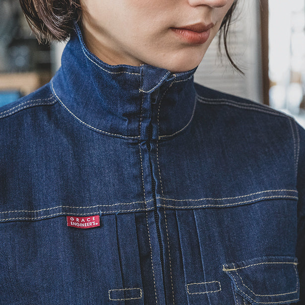 メーカー:GRACEENGINEER'S 品名&品番:GRACE ENGINEER'S SK-GE-650 デアリーウーマンツナギ(キッズサイズあり） チンフラップ