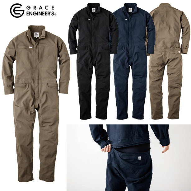 メーカー:GRACEENGINEER'S 品名&品番:GRACE ENGINEER'S SK-GE-677 春夏長袖快適つなぎ(一覧表示用) 