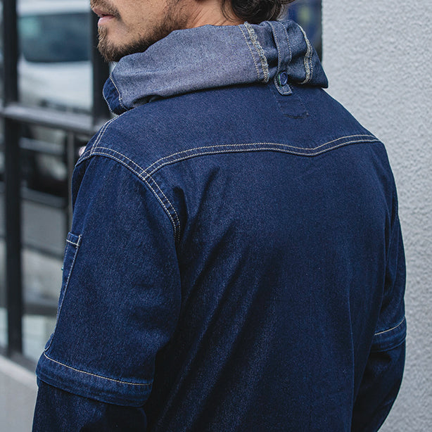 メーカー:GRACEENGINEER'S 品名&品番:GRACE ENGINEER'S SK-GE-700 アグリデニム フードロールダウンタブ