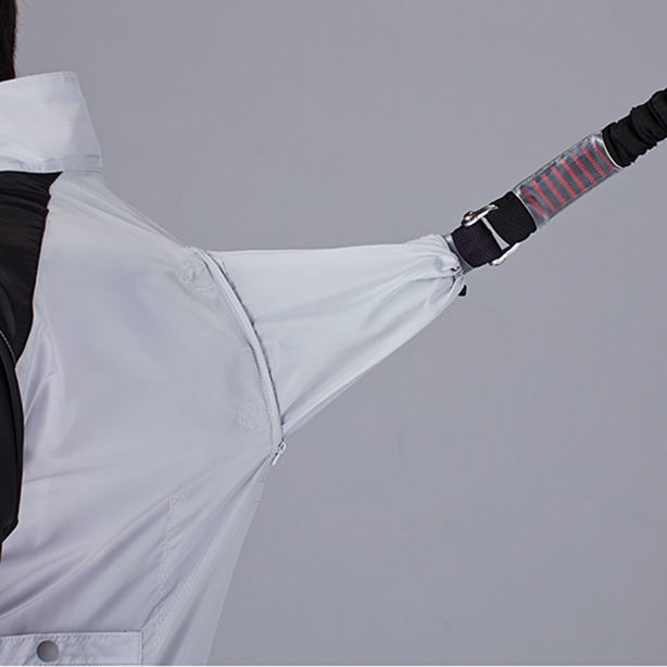 メーカー:JICHODO 品名&品番:Z-DRAGON JC-74140 フルハーネス対応帯電防止空調服™長袖ブルゾン ランヤード取付口