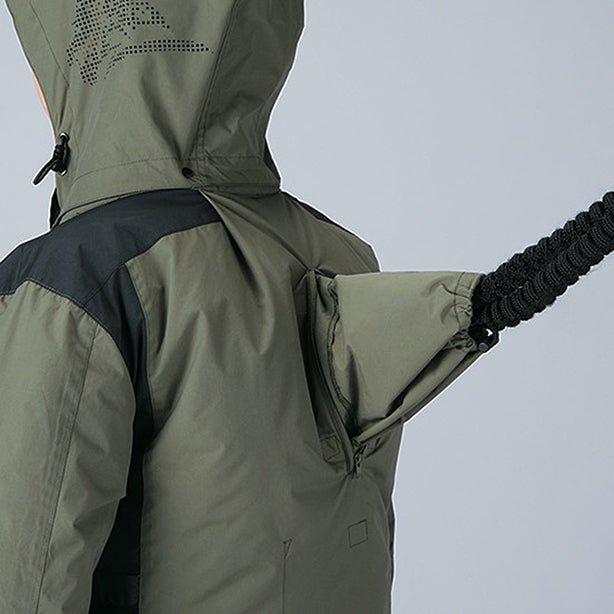 メーカー:JICHODO 品名&品番:Z-DRAGON JC-74320 サイドファン ハーネス対応空調服®遮熱ベスト（フード付） ランヤード取付口