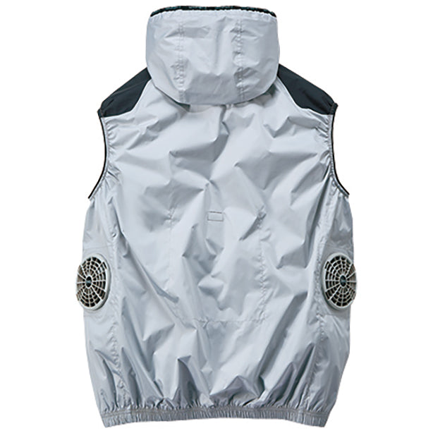 メーカー:JICHODO 品名&品番:Z-DRAGON JC-74380 サイドファン 空調服®遮熱ベスト カラー:シックグレー(バックスタイル)