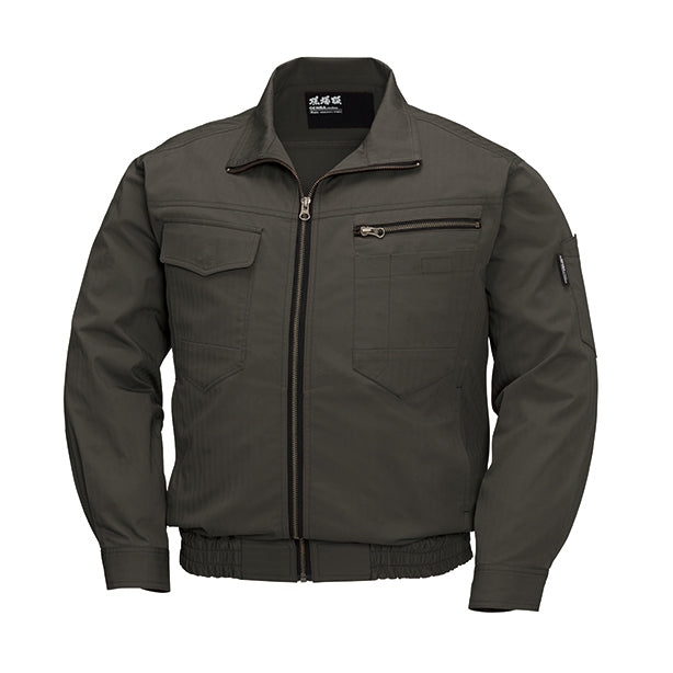 メーカー:XEBEC 品名&品番:XEBEC XE-98002 現場服 空調服®長袖ブルゾン(オプション表示用)  カラー:アーミーグリーン