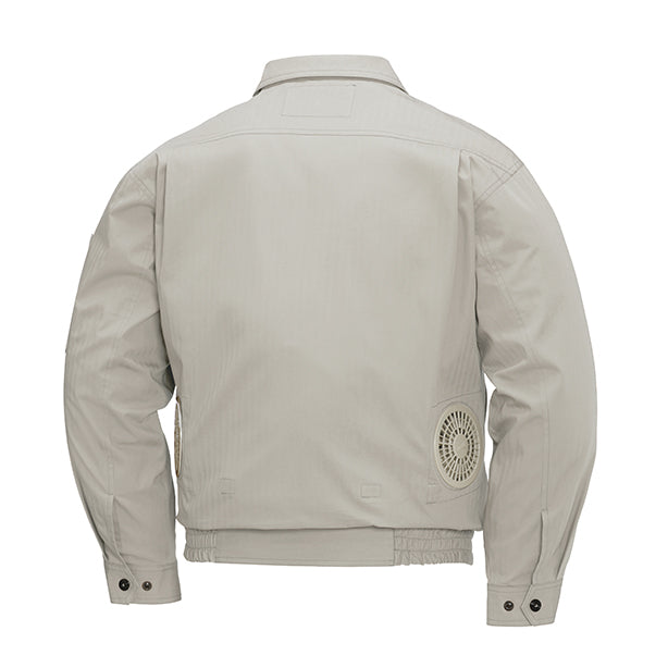 メーカー:XEBEC 品名&品番:XEBEC XE-98002 現場服 空調服®長袖ブルゾン カラー:サンドベーシュ(バックスタイル)