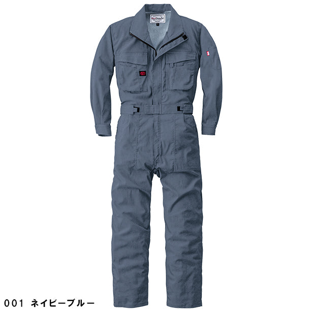 メーカー:YAMADATATSU 品名&品番:YAMADATATSU YD-3690 ストレッチつなぎ(オプション表示用)  カラー:ネイビーブルー
