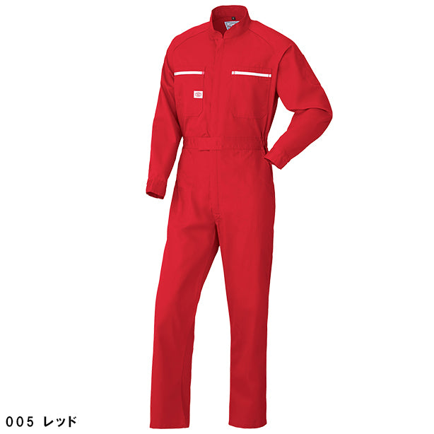 メーカー:YAMADATATSU 品名&品番:YAMADATATSU YD-6800 スタンダード長袖つなぎ服(オプション表示用)  カラー:レッド