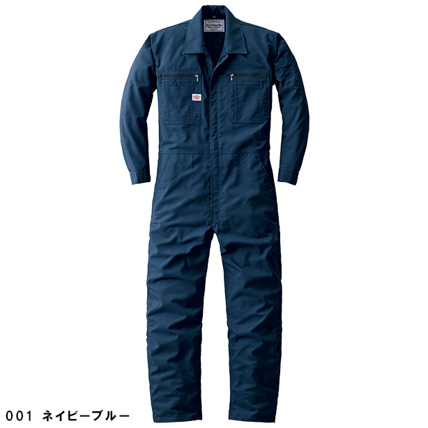 メーカー:YAMADATATSU 品名&品番:YAMADATATSU YD-24030 春夏プロ仕様腰のびのびつなぎ服(一覧表示用)  カラー:ネイビーブルー