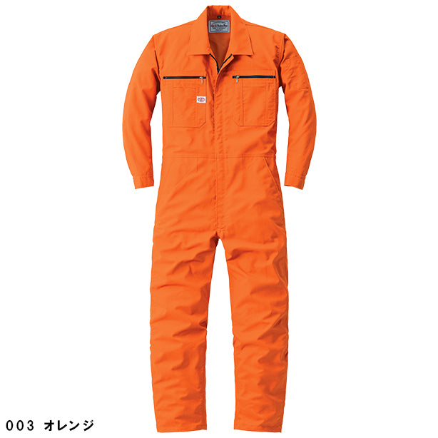 メーカー:YAMADATATSU 品名&品番:YAMADATATSU YD-24030 春夏プロ仕様腰のびのびつなぎ服(一覧表示用)  カラー:オレンジ