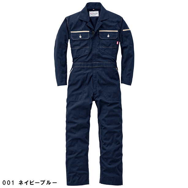 メーカー:YAMADATATSU 品名&品番:YAMADATATSU YD-2670 ヴィンテージ風つなぎ(オプション表示用)  カラー:ネイビーブルー