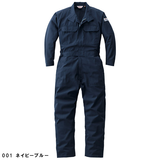 メーカー:YAMADATATSU 品名&品番:YAMADATATSU YD-5101 防炎つなぎ服(オプション表示用)  カラー:ネイビーブルー