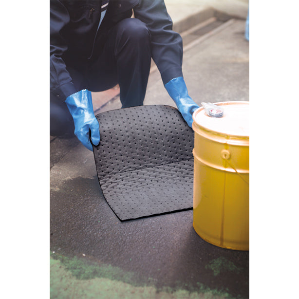 吸着マットPS9121（水、油、溶剤等・薄手タイプ）・40cm×50cm・厚み約2mm・様々な液体を素早く吸収