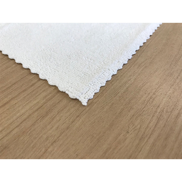 マイクロファイバーウエス（拭き取り・磨き上げ用）50枚×3箱セット・29.5cm×29.5cm・清潔感のある白色