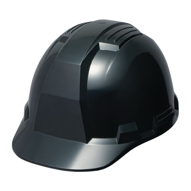 安全ヘルメット【ライナーあり/通気孔なし】 商品コード：GS-10NK 色：黒(一覧表示用)