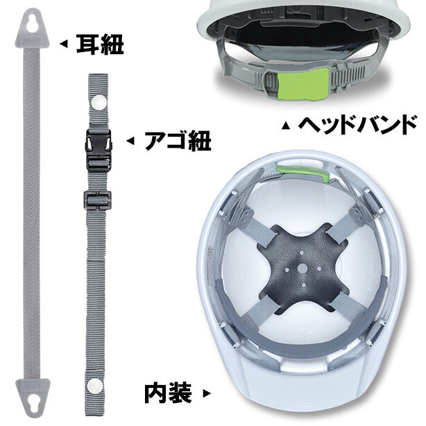DIC 人気のGS-55シリーズヘルメット【ライナーあり/通気孔なし】 商品コード：GS-55K 内装