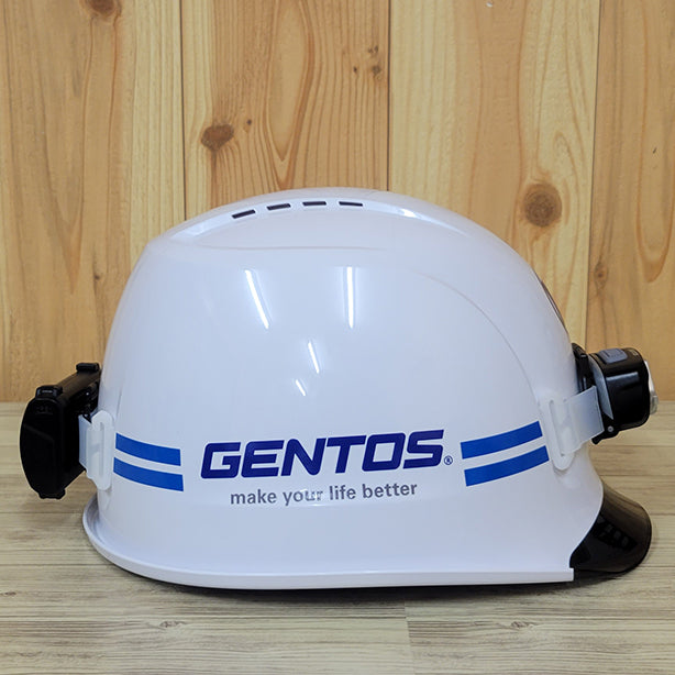 GRITヘルメットライトセット[450lm]GH-101RG 商品コード：GRIT-M-101SET 名入れイメージ　サイド画像