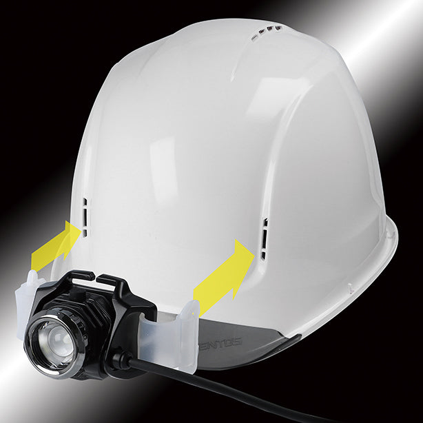 GRITヘルメットライトセット[450lm]GH-101RG GRIT-M-101SET(オプション表示用)バンド取り付け方法
