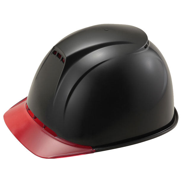 エアライトヘルメット「飛翔］【ブロックライナー/通気孔あり】ST#1830-JZⅡ 商品コード：ST1830-JZII 色：⑰ BL-2 黒 / V-6 赤(一覧表示用)