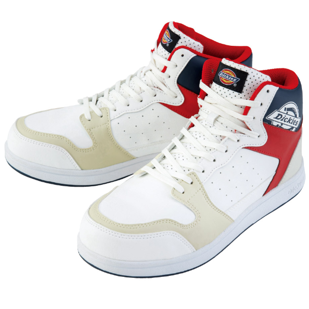 メーカー:CO_COS 品名&品番:Dickies CC-D-3318 ハイカットセーフティースニーカー(オプション表示用)  カラー:ホワイト